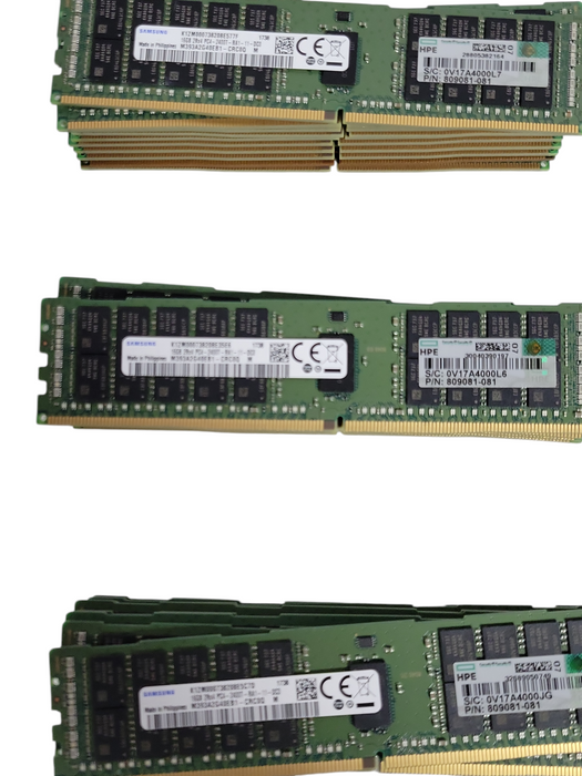 Lot of 135x Assorted Brand/model/Speed 16GB DDR4 Server RAMs, See detail