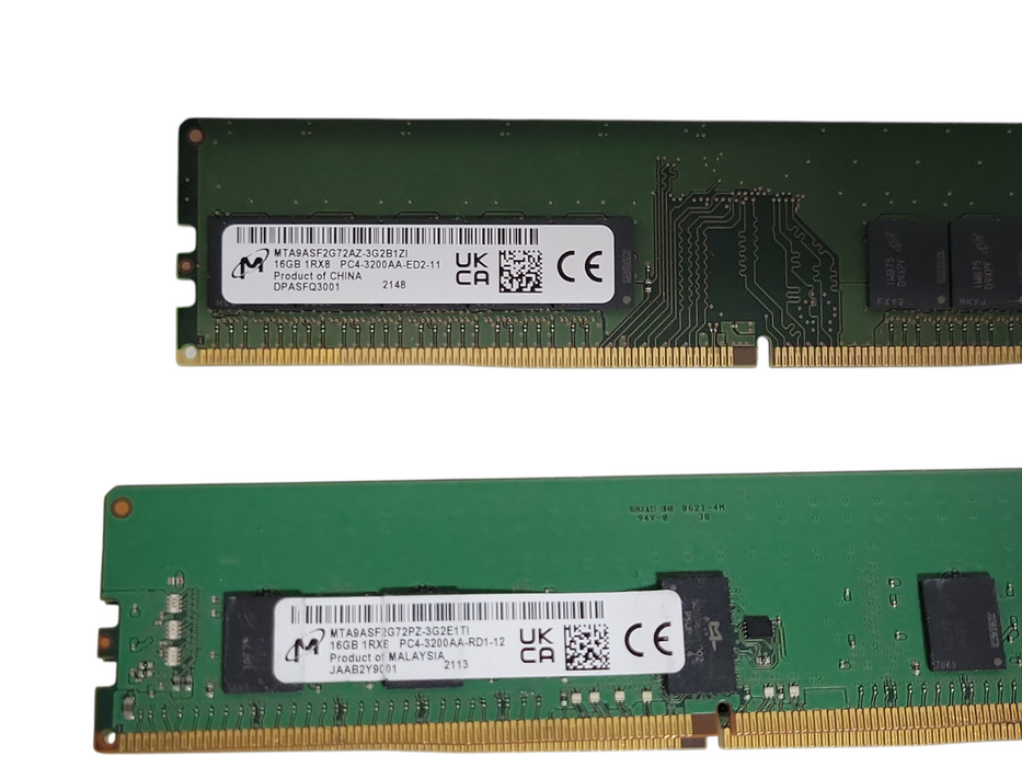 Lot of 58x Assorted Brand/model/Speed 16GB DDR4 Server RAMs, See detail