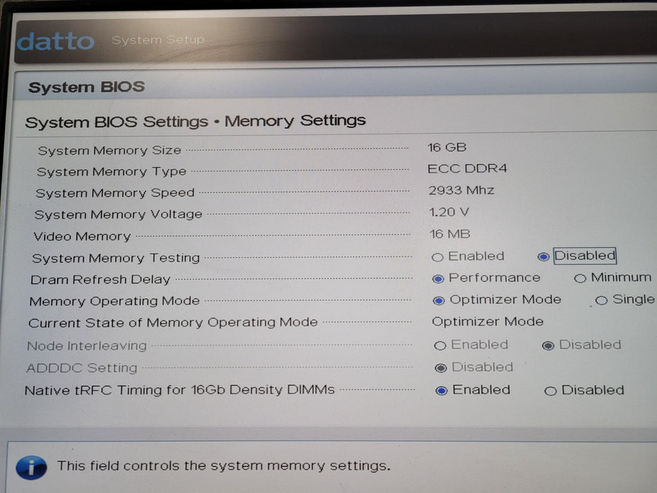 Datto SIRIS 5 Gold 6208U @ 2.9GHz 16GB DDR4 HBA330 Mini BOSS-S1 2x 256GB NVMe