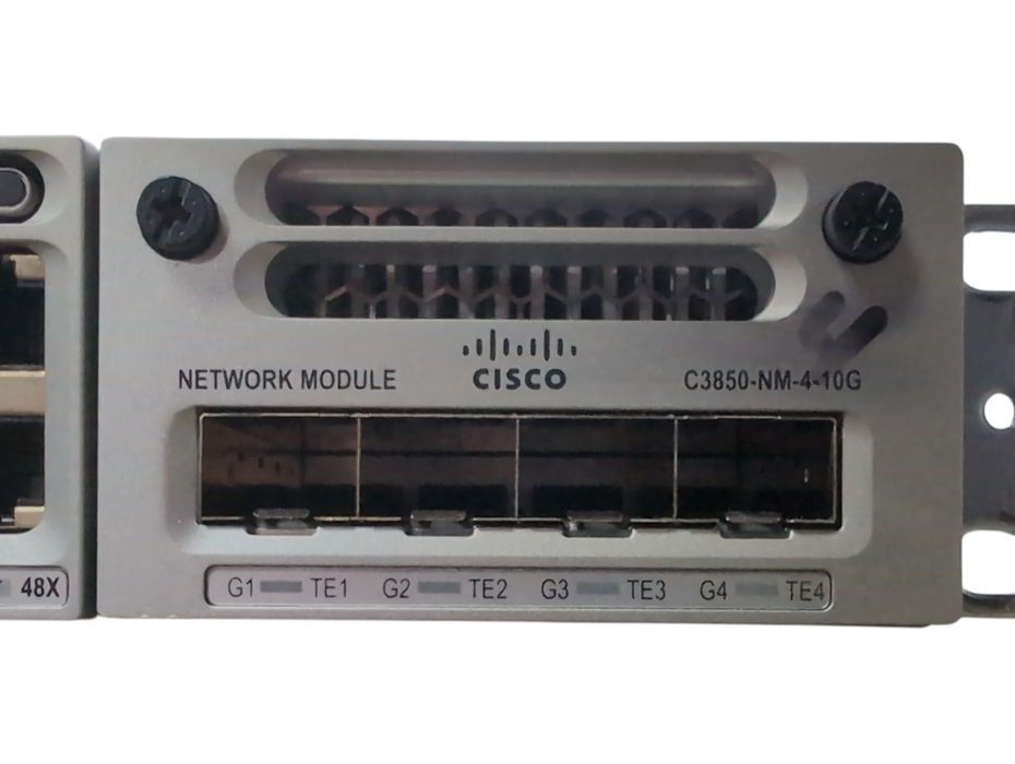 Cisco Catalyst WS-C3850-48F-S V05, 48 PoE+ Network Switch w/ C3850-NM-4-10G