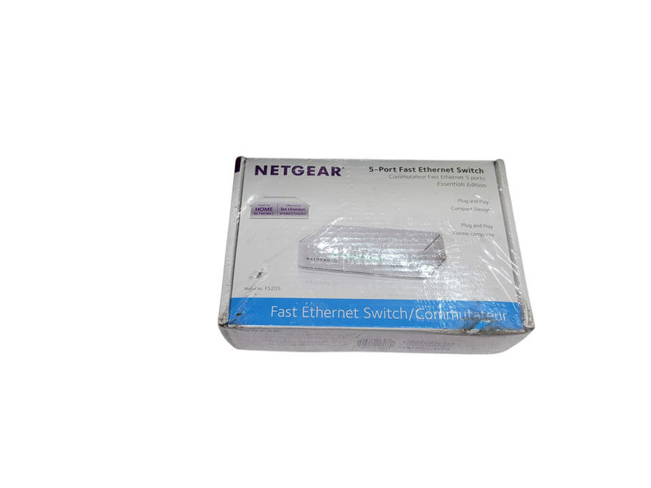 NETGEAR 5-Port Fast Ethernet Switch DS205 (NEW)