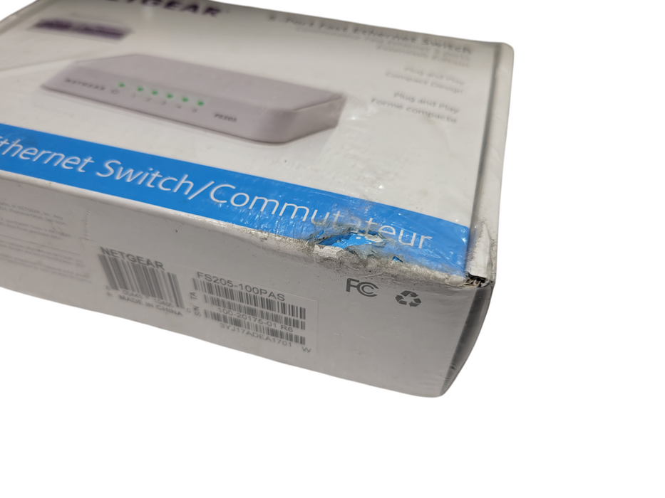 NETGEAR 5-Port Fast Ethernet Switch DS205 (NEW)