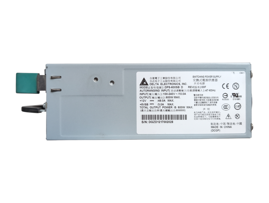 Lot 2x DPS-600SB D REV 01F 600 Watt Power Supply For QNAP