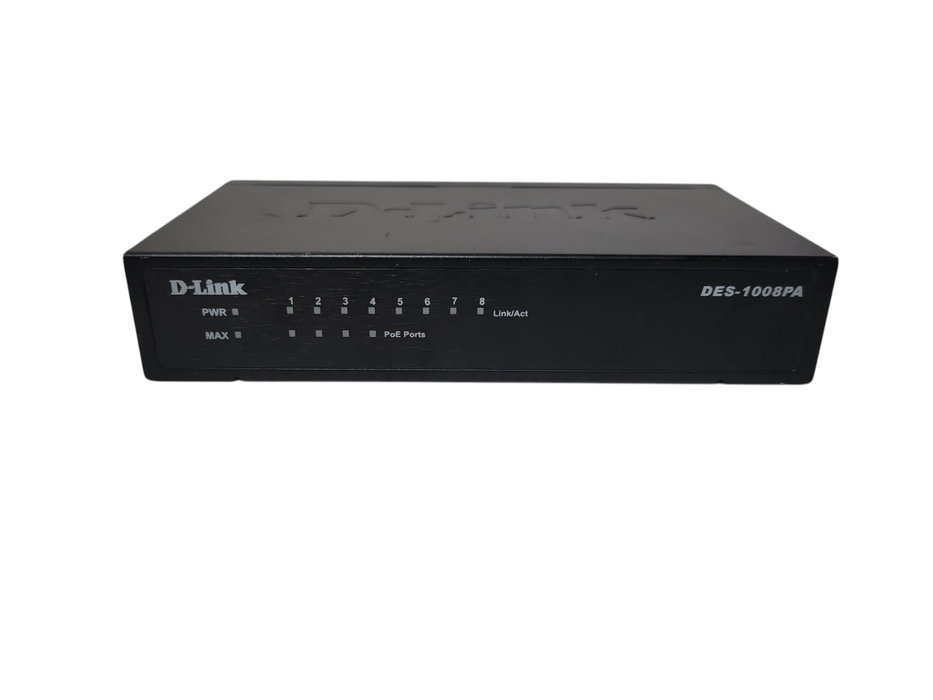 D-link 8 port unmanaged desktop switch 4 POE ports DES-1008PA