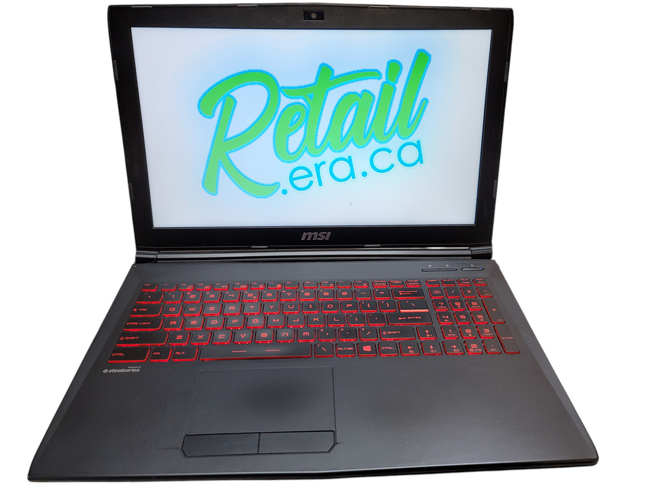 MSI GL62M 15" i7-7700HQ 16GB DDR4 GTX 1050 256GB SSD FOR PARTS/REPAIR