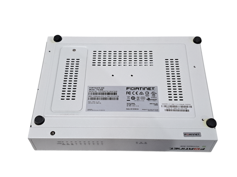 Fortinet FortiGate FG-60E Network Security Firewall w/ Power Adapter *READ*