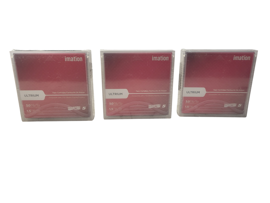 Lot of 3x Imation LTO-5/Ultrium-5 Data Tape/Cartridge 1.5/3TB 27672 NEW