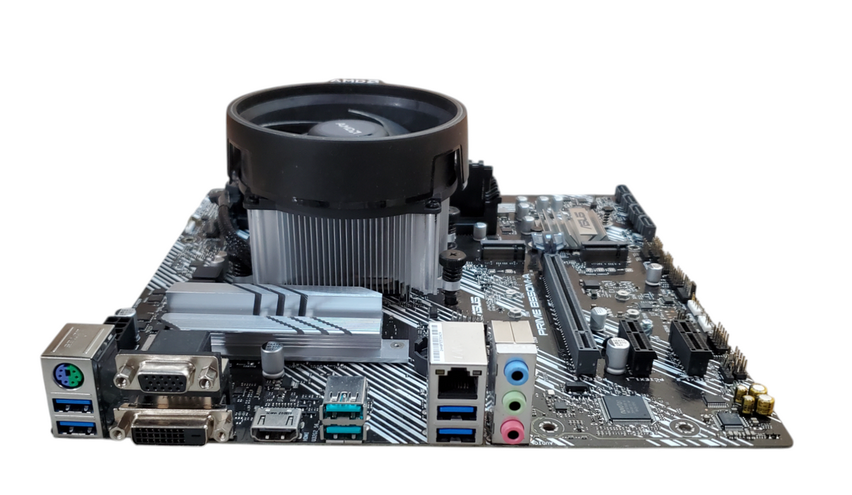 Asus Prime B550M-A Motherboard - Ryzen 7 2700, 8GB DDR4 - No I/O Shield