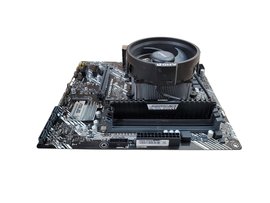 Asus Prime B550M-A Motherboard - Ryzen 7 2700, 8GB DDR4 - No I/O Shield