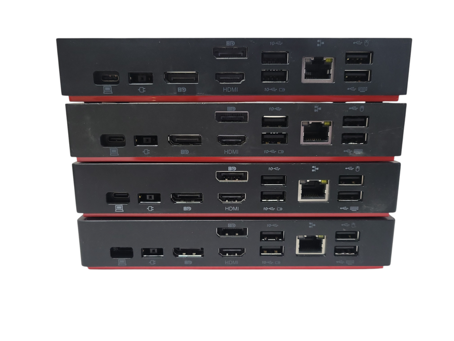 LOT 4x Lenovo ThinkPad LDA-KP Universal USB-C Docking Station