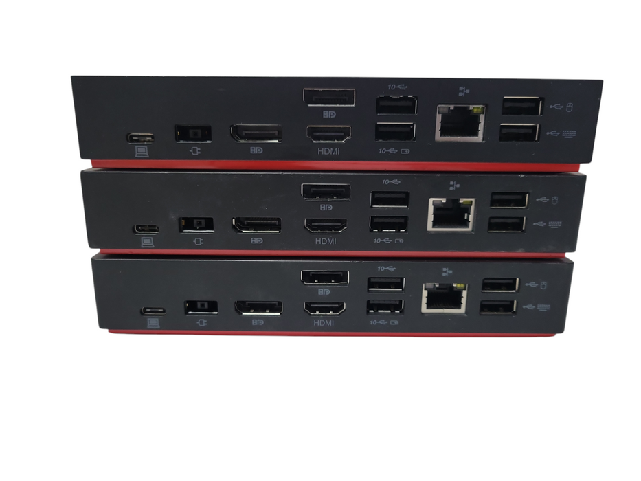 LOT 3x Lenovo ThinkPad USB-C Dock Gen 2 LDC-G2