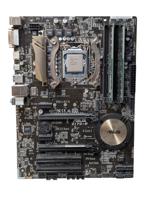 ASUS Z170-P Intel Core i7 - 6700 DDR4 16GB RAM Motherboard Combo