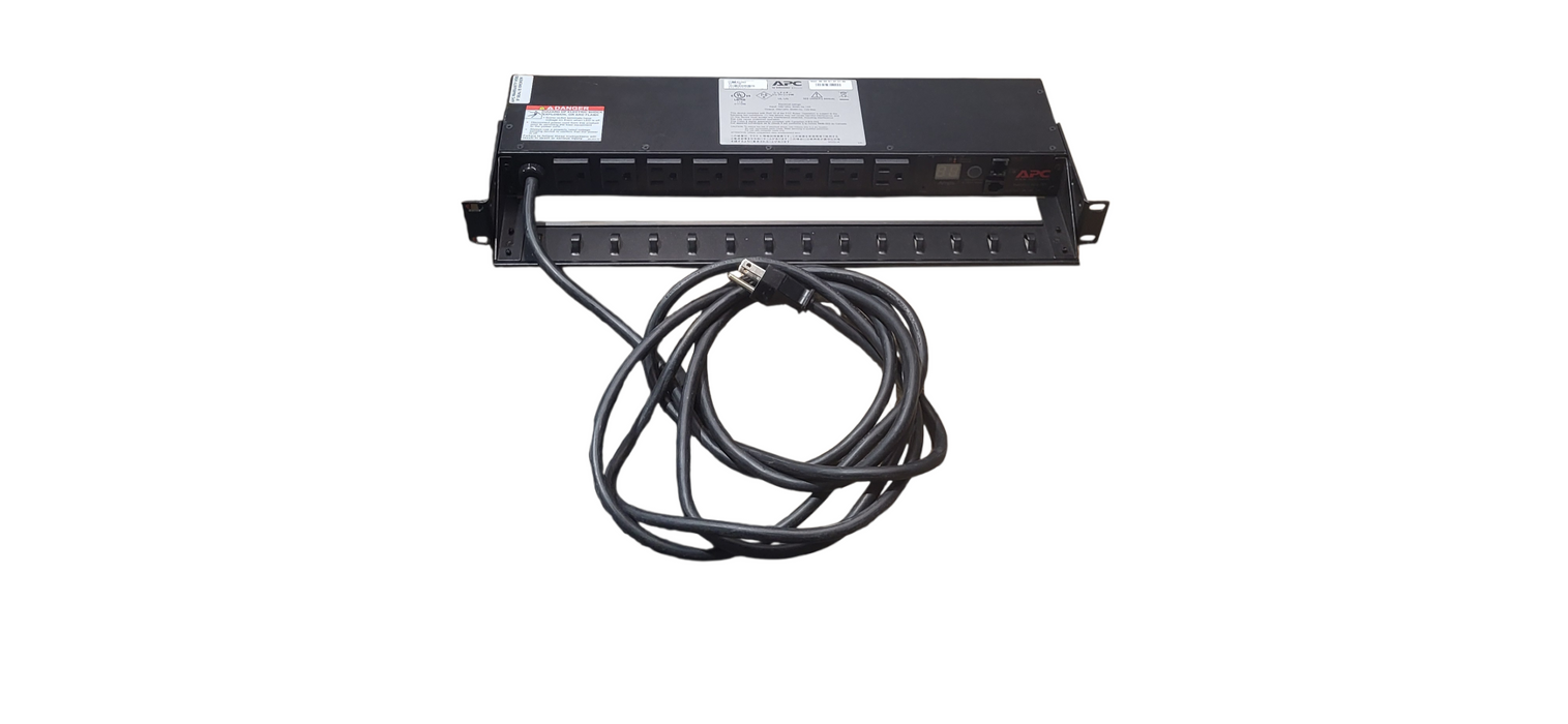 APC AP7900B Switched Rack PDU 1U 120V 12A Network Managed 8 Outlet