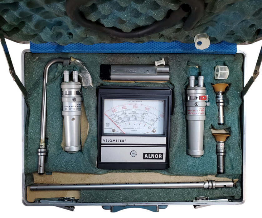 ALNOR Velometer Set AP Series 6000p - P/N: 6006AP w/ Case *READ*