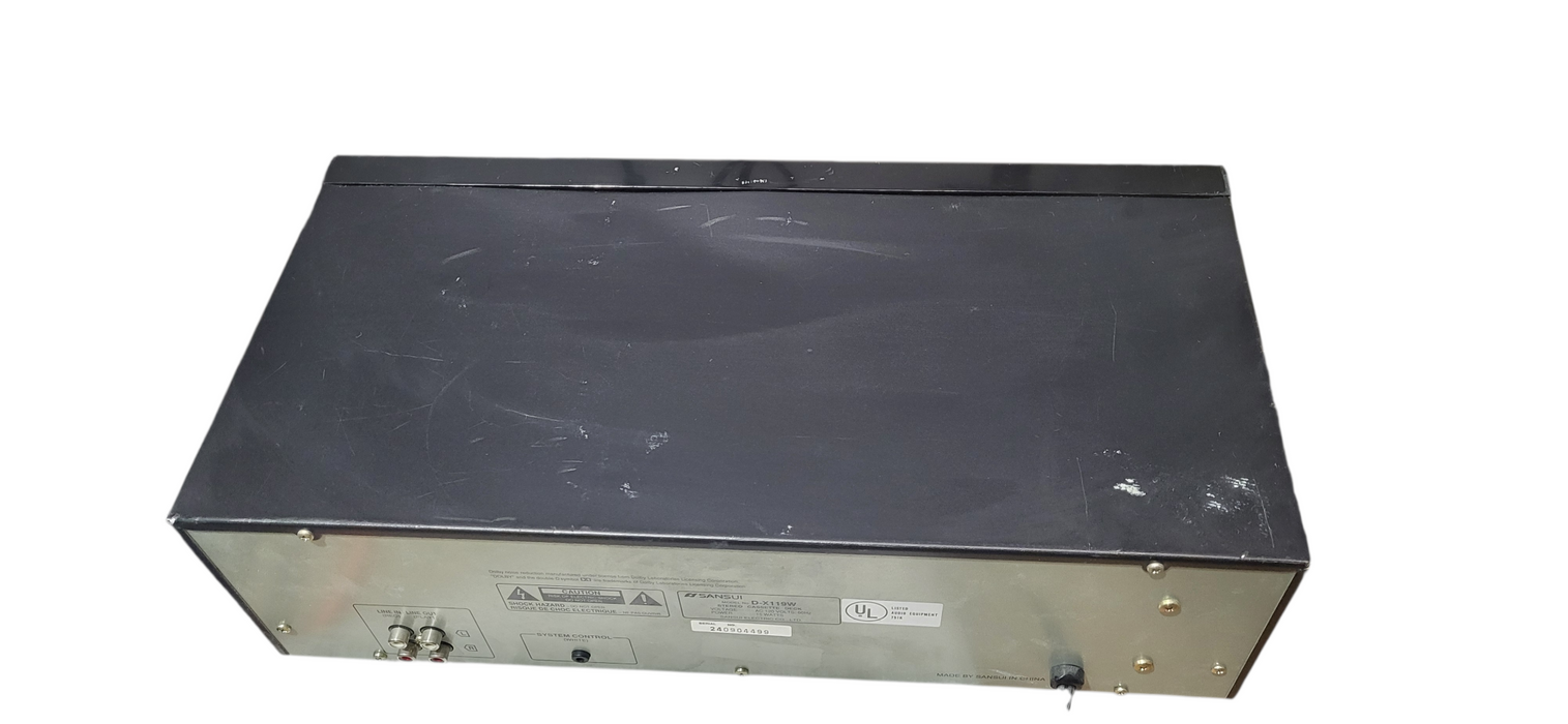 Sansui D-X119W Dual Cassette Tape Deck Stereo