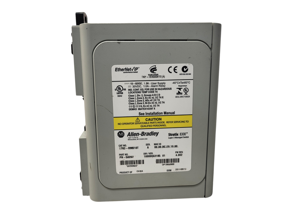 Allen Bradley 1783-RMS10T Layer 3 Managed Ethernet Switch Stratix 8300