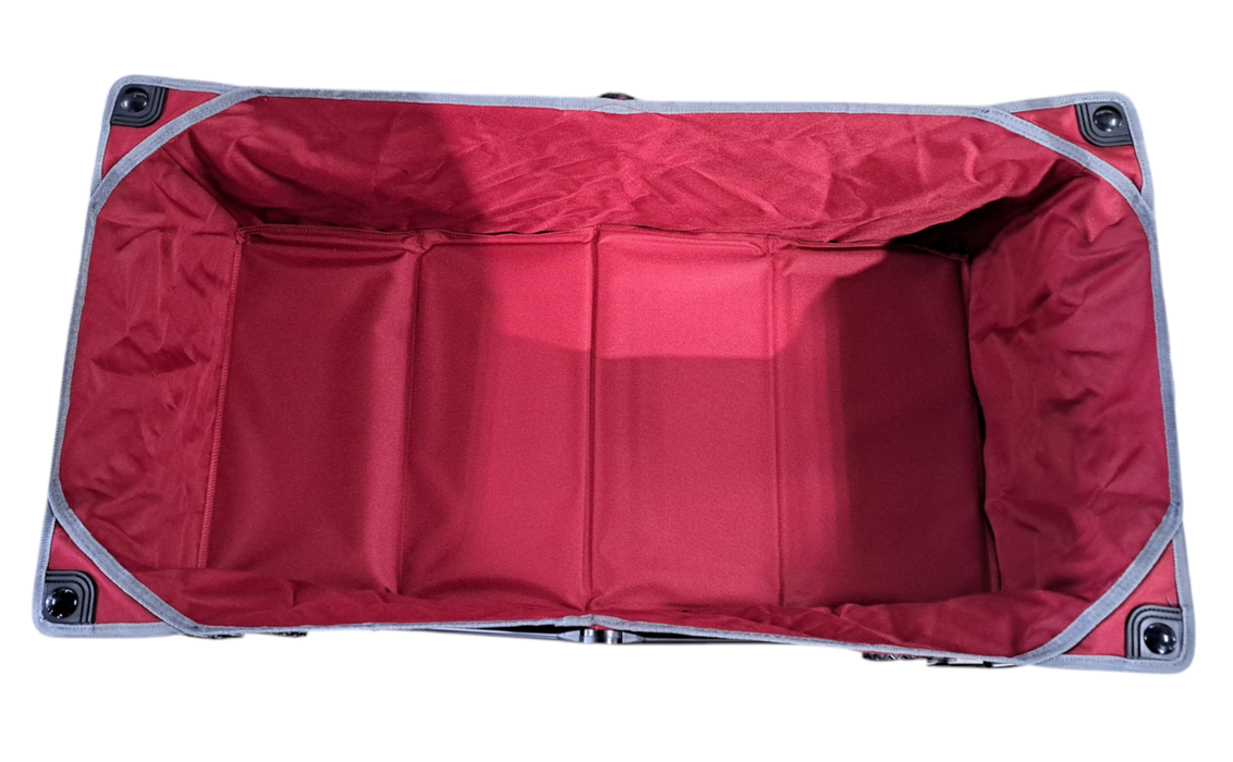 Uline Foldable Utility Wagon Red with Wheels and Handle Storage Bag