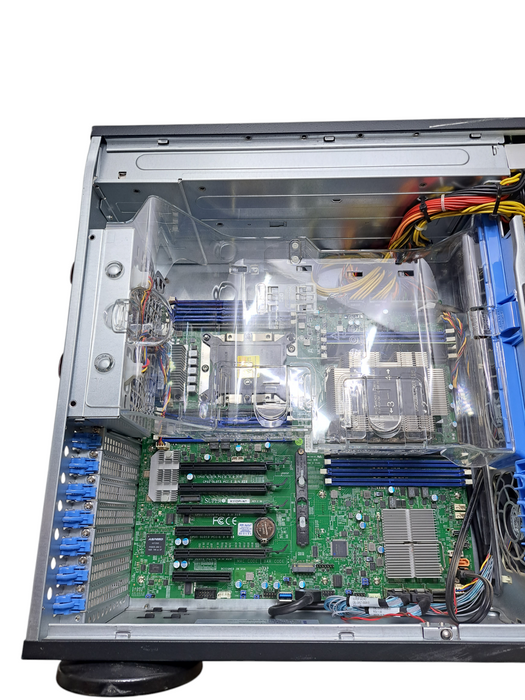 Supermicro X11DPi-NT Tower| Xeon Silver 4108 @1.80GHz, 32GB DDR4, 2x 1280W