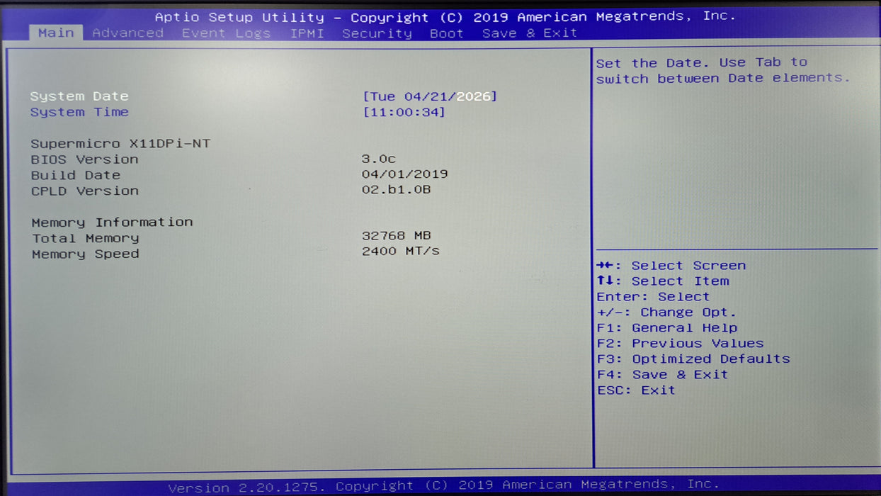 Supermicro X11DPi-NT Tower| Xeon Silver 4108 @1.80GHz, 32GB DDR4, 2x 1280W