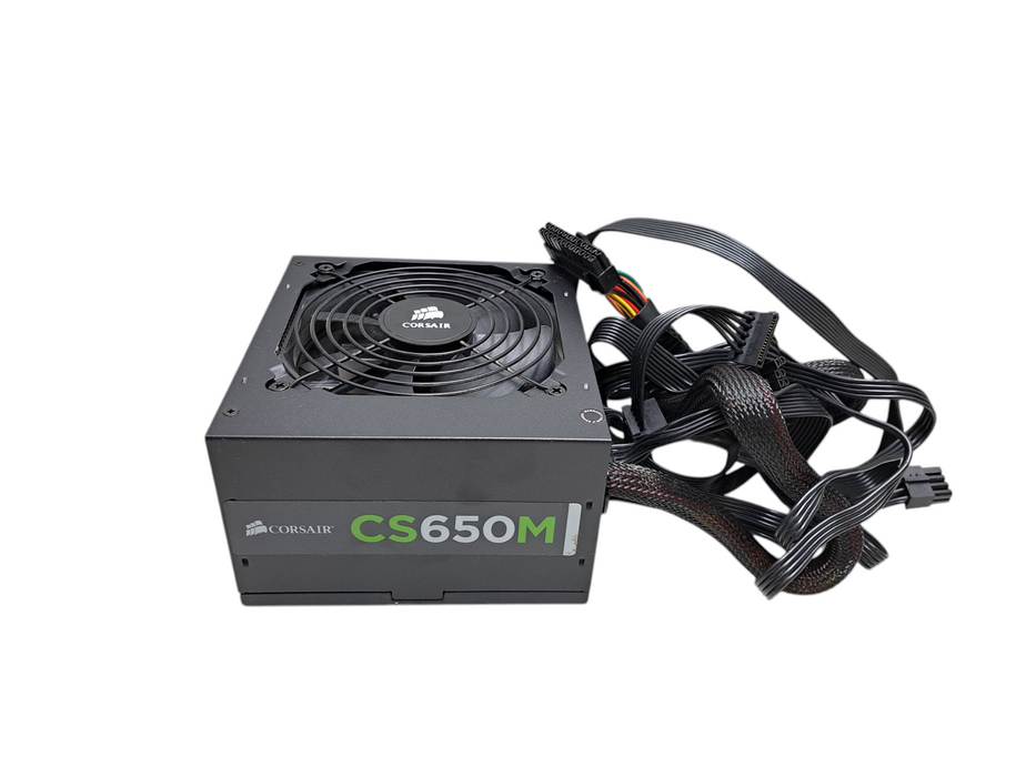 Corsair 650W Watt PSU ATX PC CS650M Semi-Modular Power Supply | TESTED