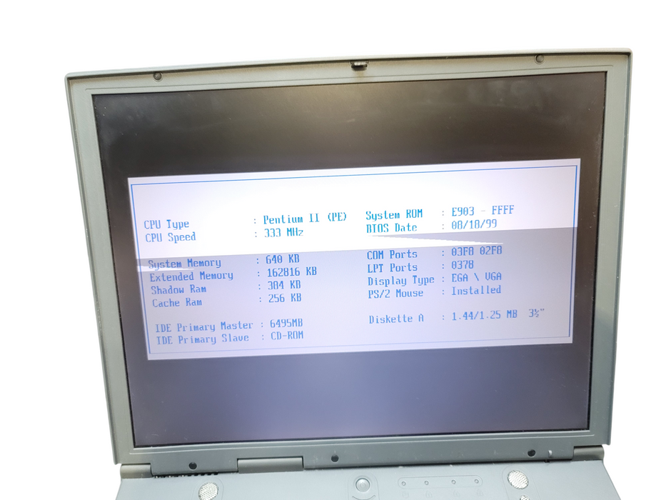 VINTAGE 1999 LAPTOP ASUS MP83/8200 Pentium II 159MB RAM 6.5GB HDD