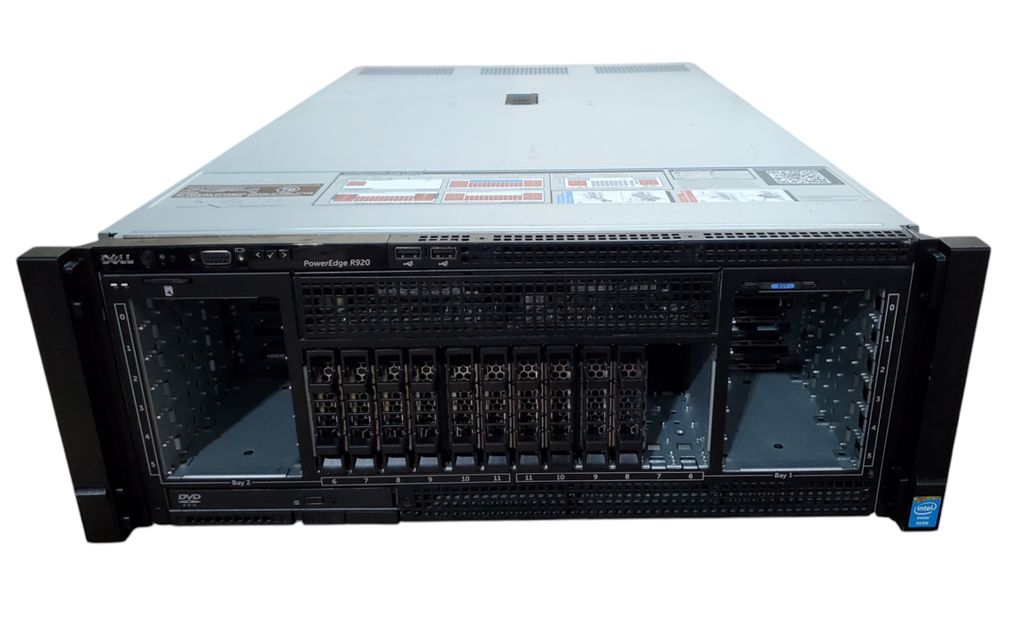 Dell PowerEdge R920 - 4x Xeon E7-4820 v2, 128GB DDR3, H730P - No HDD