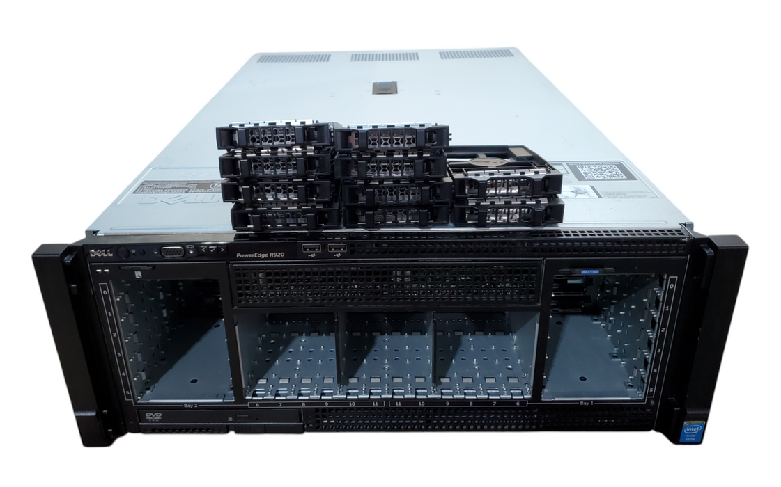 Dell PowerEdge R920 - 4x Xeon E7-4820 v2, 128GB DDR3, H730P - No HDD