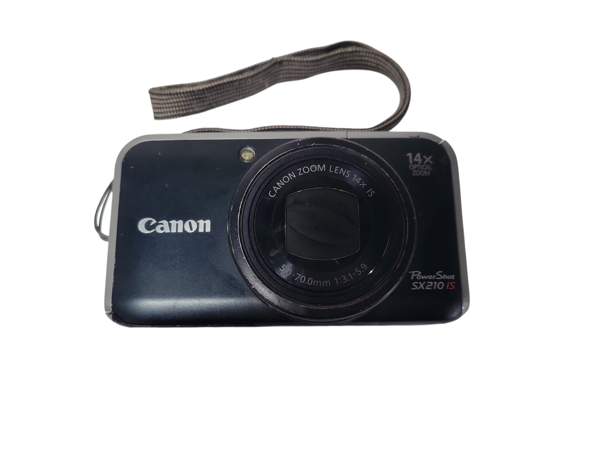 Canon PowerShot SX210 IS PC1468 14x Optical Zoom Black14.1mp