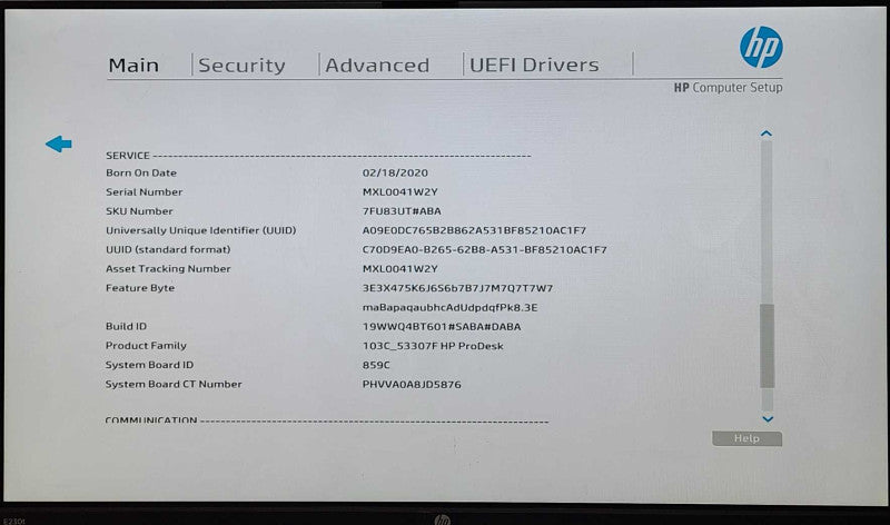 HP ProDesk 400 G5 USFF, i5-9500T 2.20GHz, 8GB DDR4, 256GB NVMe, WiFi, PWR