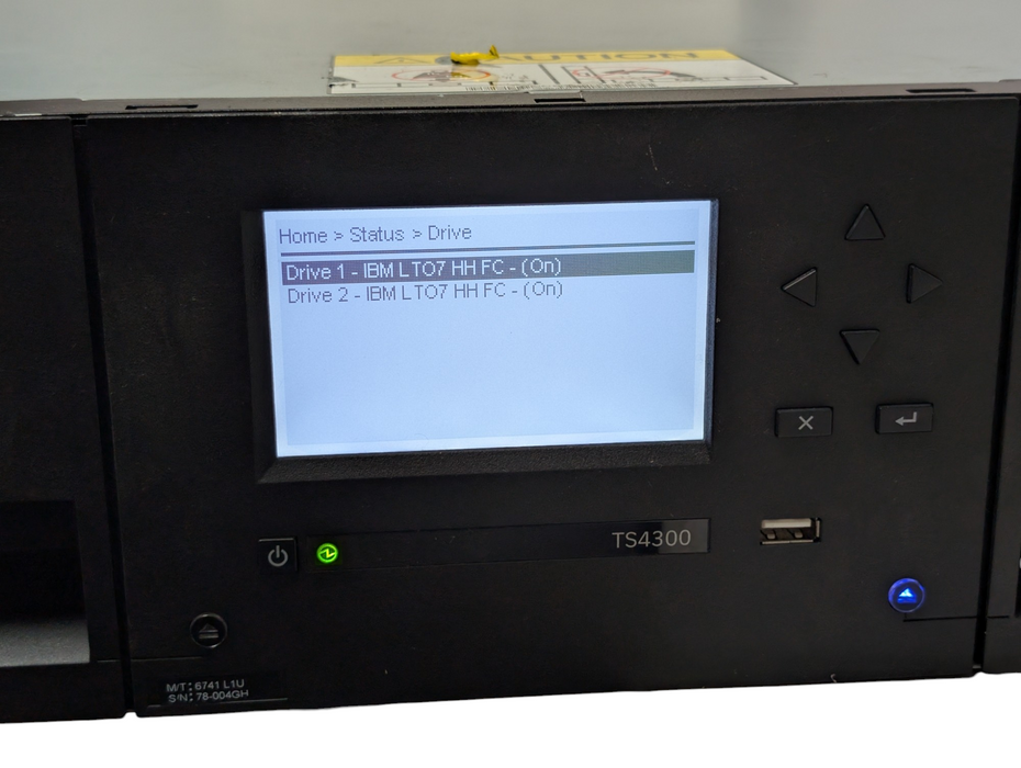 IBM TS4300 Tape Library 2x FC LTO7 Drives