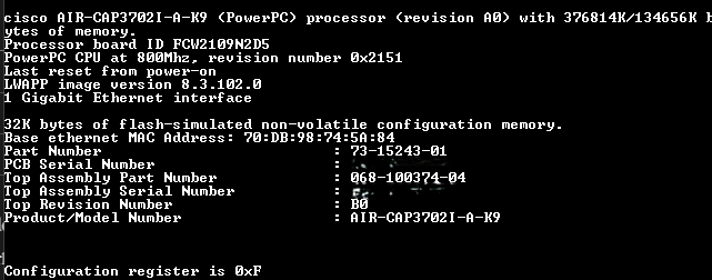 Cisco AIR-CAP3702I-A-K9 Aironet 3700 Dual-Band Wireless Access Point