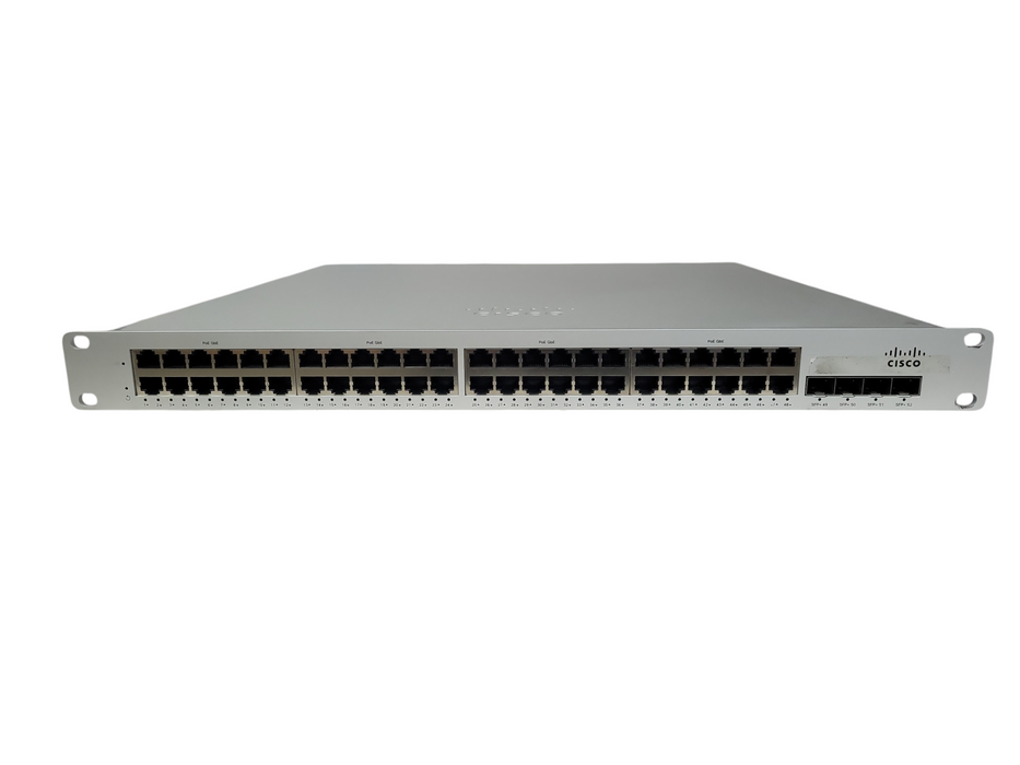 Cisco Meraki MS250-48FP-HW 48 Port Gigabit Switch 4xSFP+ PoE+1025W PSU Unclaimed