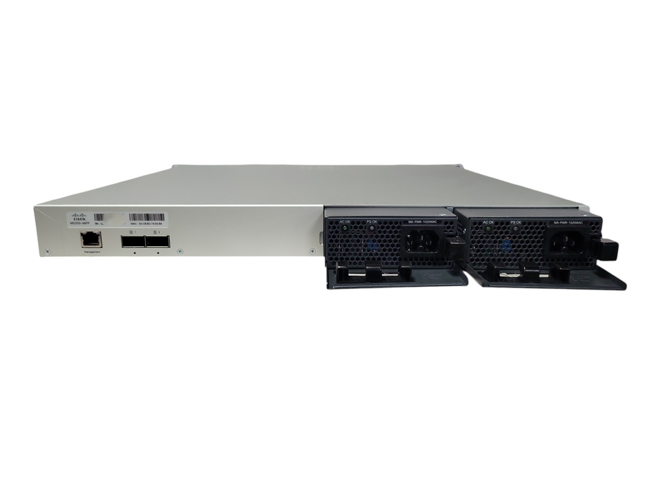 Cisco Meraki MS250-48FP-HW 48 Port Gigabit Switch 4xSFP+ PoE+1025W PSU Unclaimed