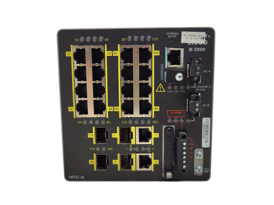 Cisco IE-2000-16TC-G-E Industrial Switch | Managed Fast Ethernet 16-Port