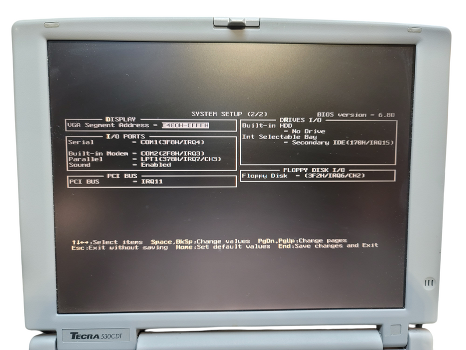 VINTAGE LAPTOP TOSHIBA TECRA 530CDT Pentium 166MHz 64MB RAM No HDD