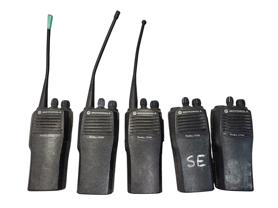 Lot of 5x Motorola CP200 4 Channel UHF Radios 438-470 MHz READ