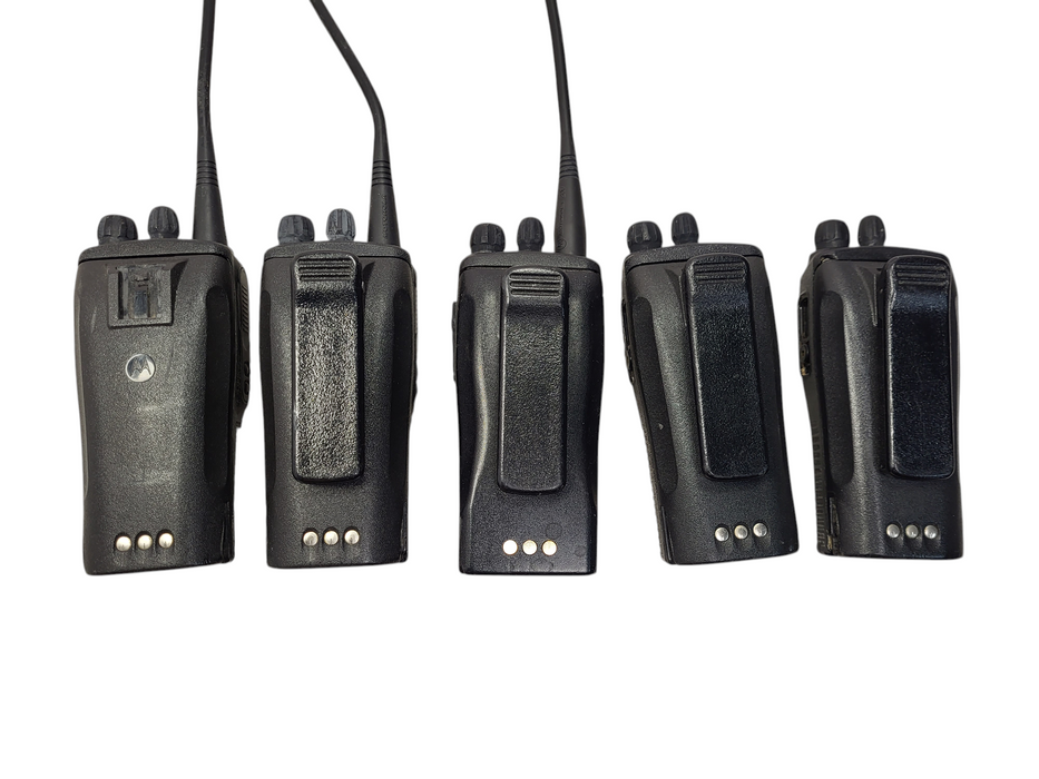 Lot of 5x Motorola CP200 4 Channel UHF Radios 438-470 MHz READ