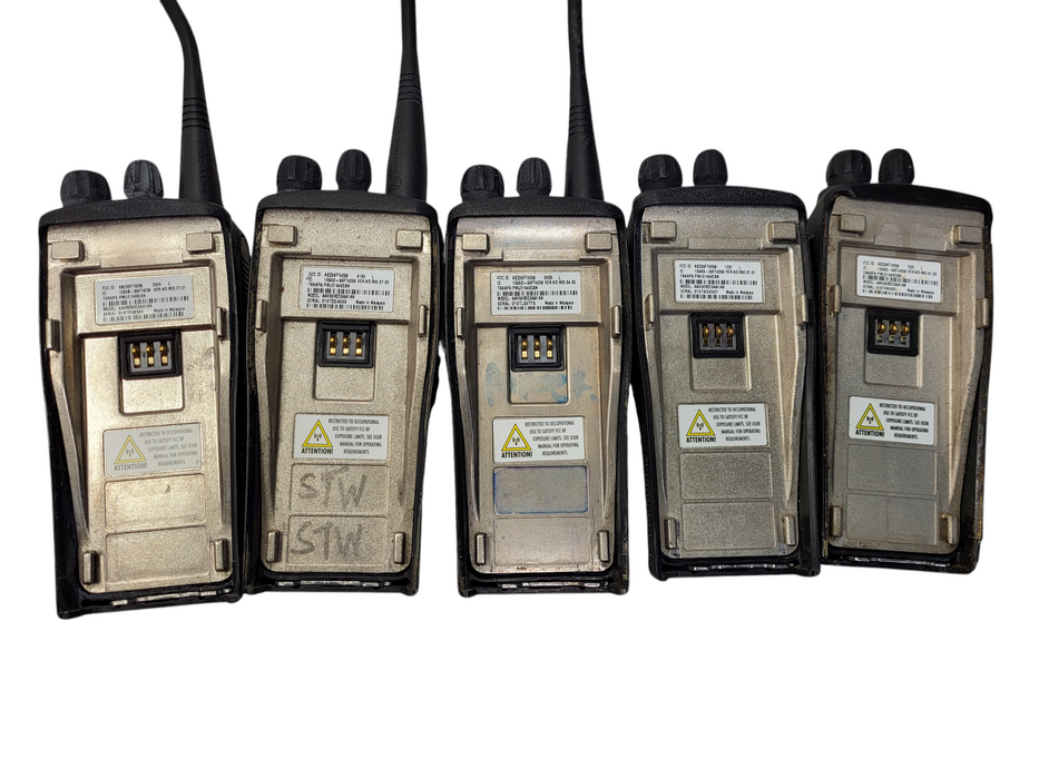Lot of 5x Motorola CP200 4 Channel UHF Radios 438-470 MHz READ