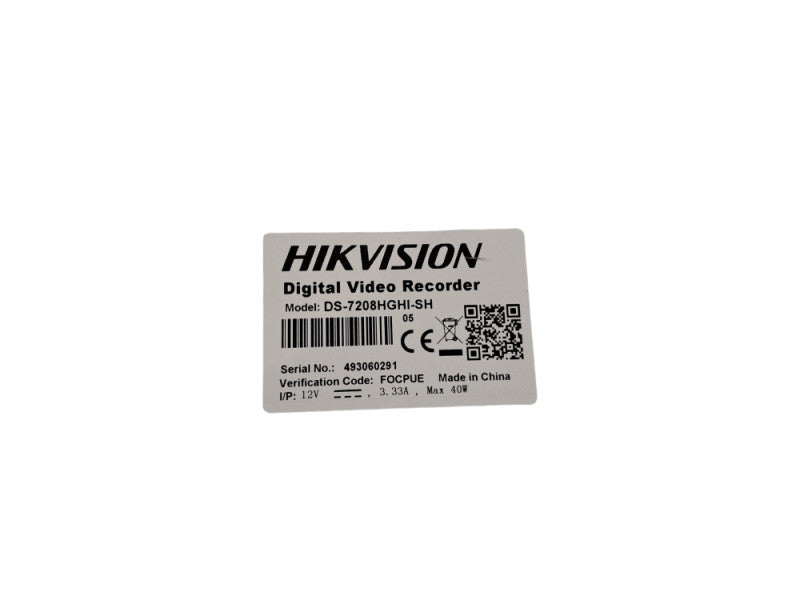 Hikvision DS-7208HGHI-SH 8-Channel Turbo 1080p DVR | + 2TB HDD *READ*