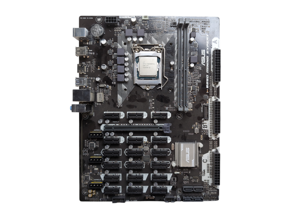 ASUS B250 Mining Expert w/ i5-6600T CPU, No RAM, Heatsink & I/O Shield