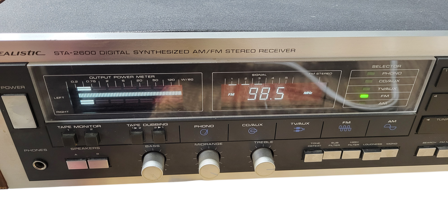 Vintage Realistic STA-2600 Receiver AM/FM - Made in Japan