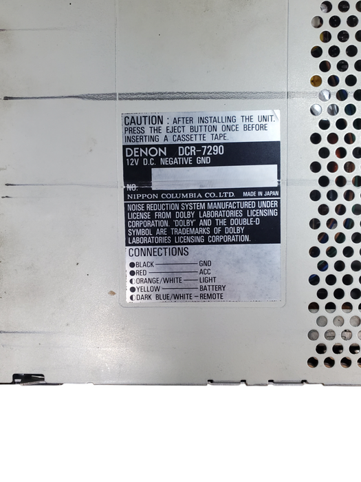 Denon DCR-7290 Stereo Cassette Unit *READ*