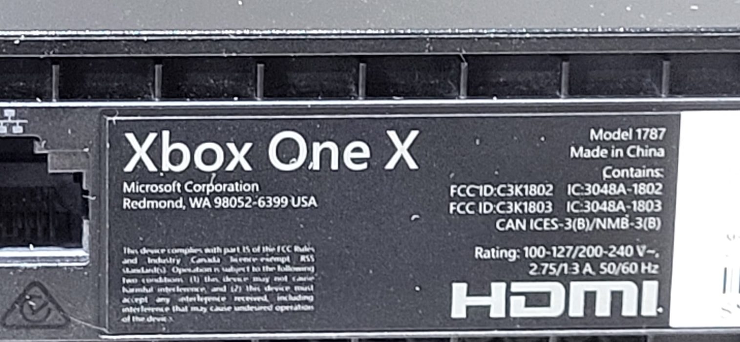 Microsoft Xbox One X - 1TB - Model 1787 W/ Wireless Controller & Original Box