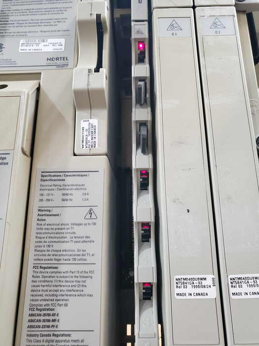 Nortel Norstar-PLUS Modular ICS Cabinet w/ 2x NT5B41GA-93  *READ*