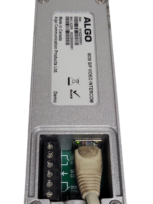 Algo 8039 SIP Video Intercom Demo, See detail