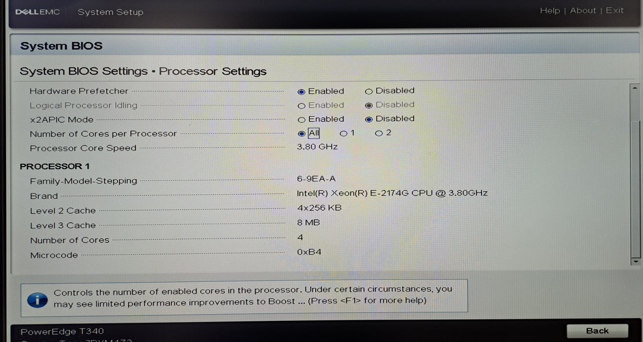 Dell PowerEdge T340 8x 3.5" | Xeon E-2174G @3.80GHz, 8GB DDR4, PERC H330
