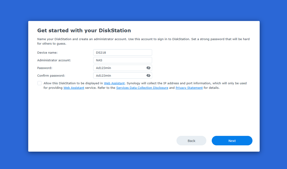 Synology DiskStation DS218+ 2-Bay NAS w/ 2x 2TB HDDs