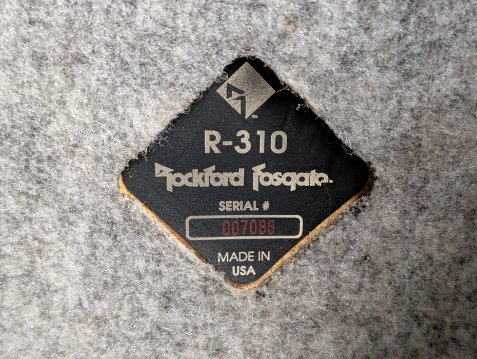 Pair of 2x Rockford Fosgate Oldschool Vehicle Speakers Please READ