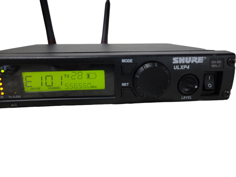 Shure ULXP4 554-590MHz Wireless Microphone Receiver W/2xSM58 Vocal Microphone
