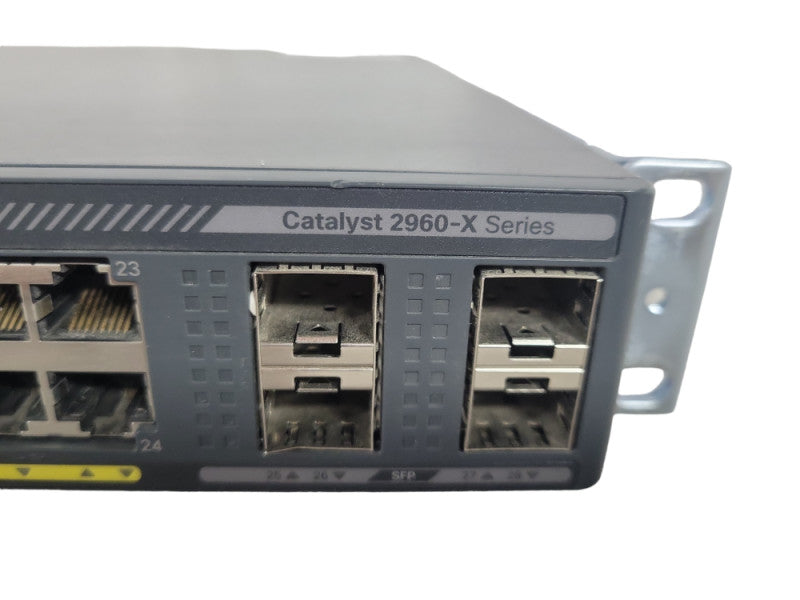 Cisco WS-C2960X-24PS-L 24-Port 4x SFP PoE Gig Managed Switch w/ C2960-Stack !
